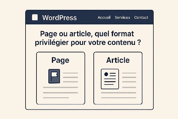 Faut il choisir entre publier une page ou un article sur Wordpress ?